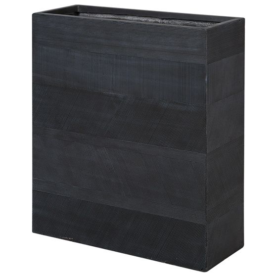 Urtepotte THIMENA 80 cm Sort