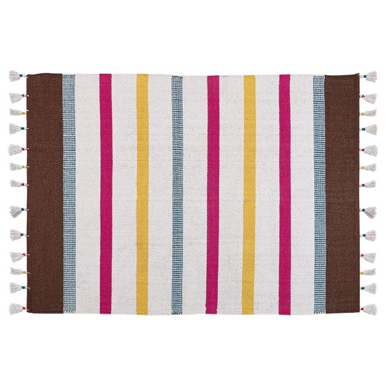 Gulvtæppe HISARLI Multifarvet 160 x 230 cm Bomuld