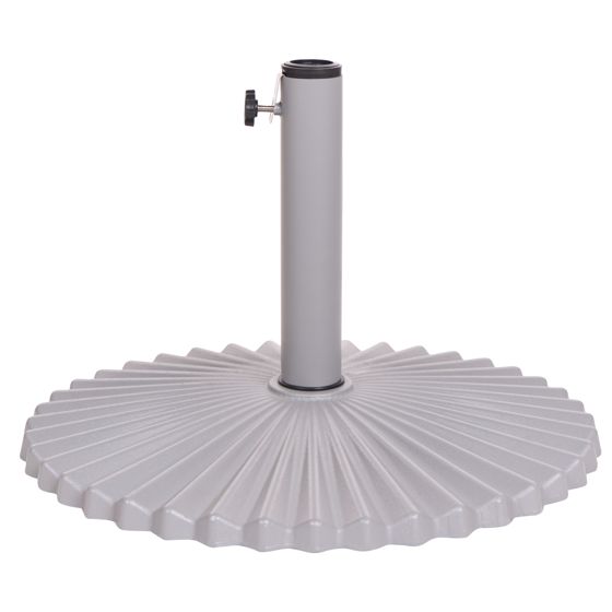 Parasolfod CAREZZA Rund Grå 21 kg