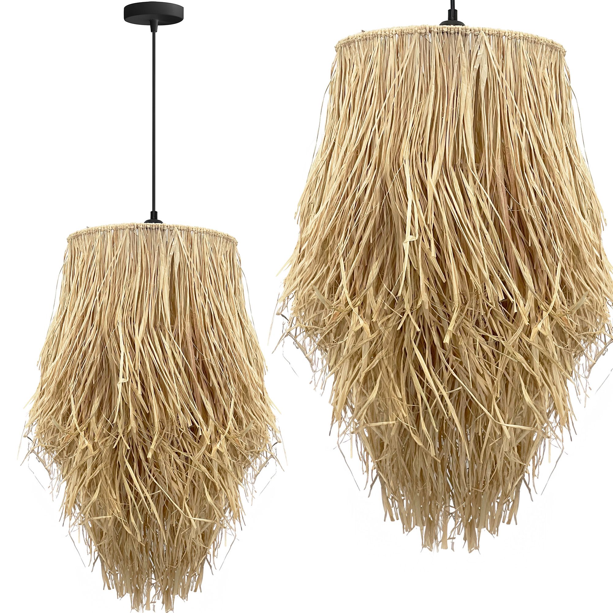 TOOLIGHT hængende loftlampe APP1322-1CP BOHO Brun 30x30x60cm