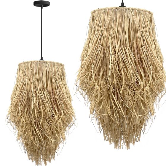 TOOLIGHT hængende loftlampe APP1322-1CP BOHO Brun 30x30x60cm