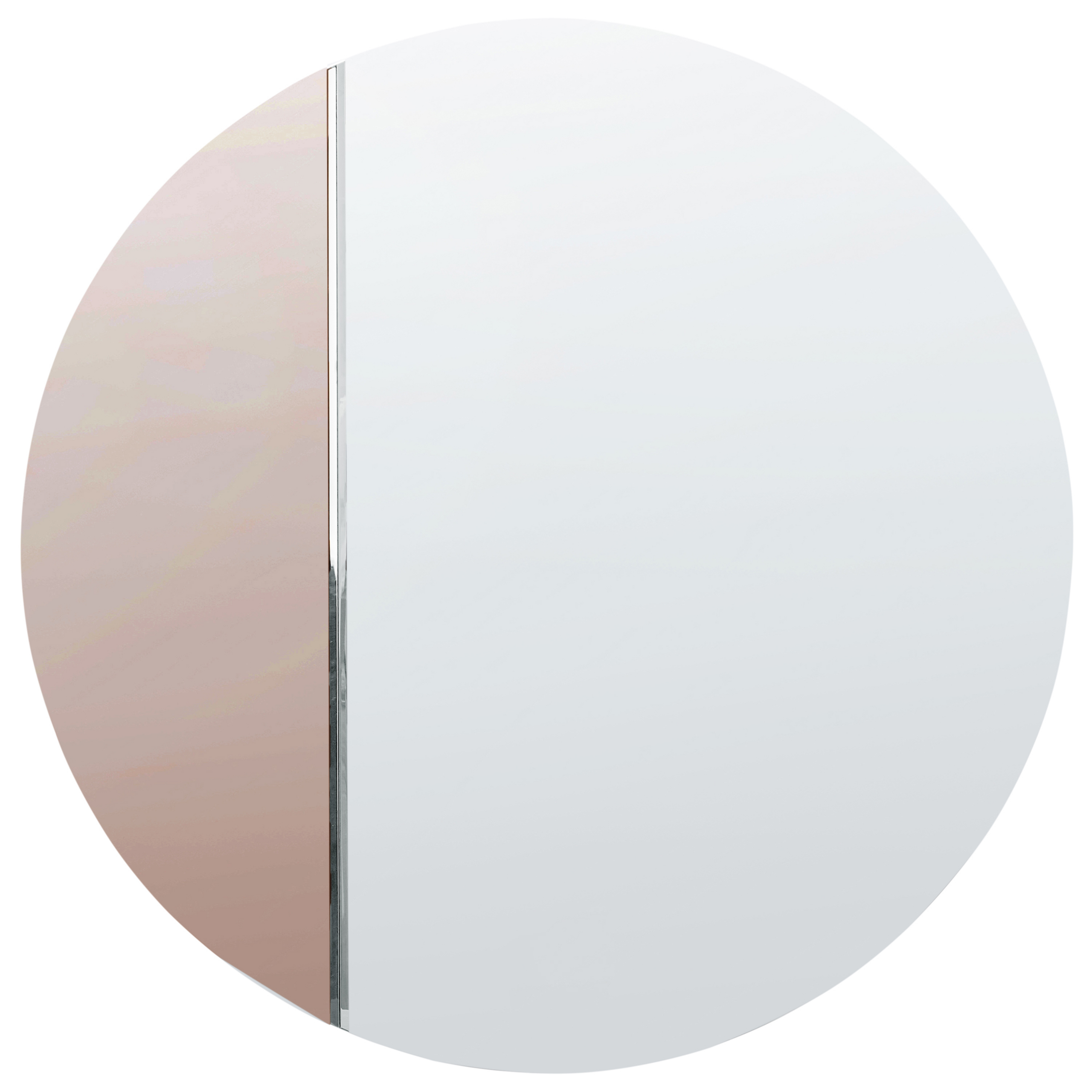Vægspejl CHARRON 80 cm 80 cm Rosa guld