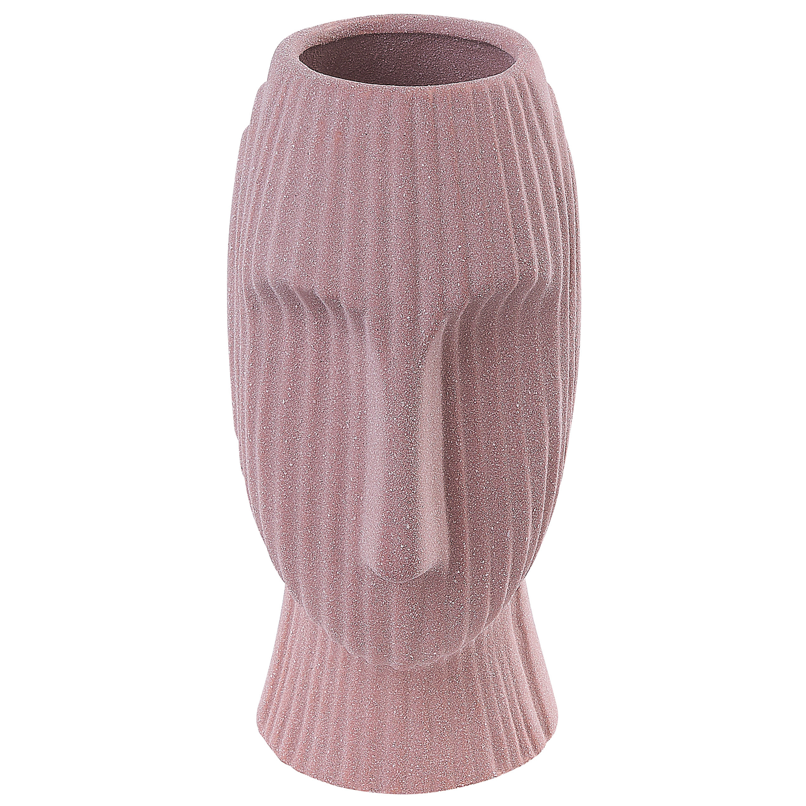 Blomstervase PALLINI 24 cm Stentøj Ferskenagtig lyserød
