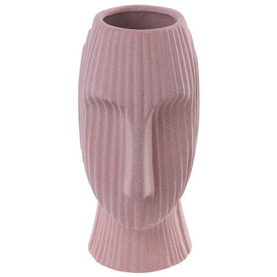 Blomstervase PALLINI 24 cm Stentøj Ferskenagtig lyserød
