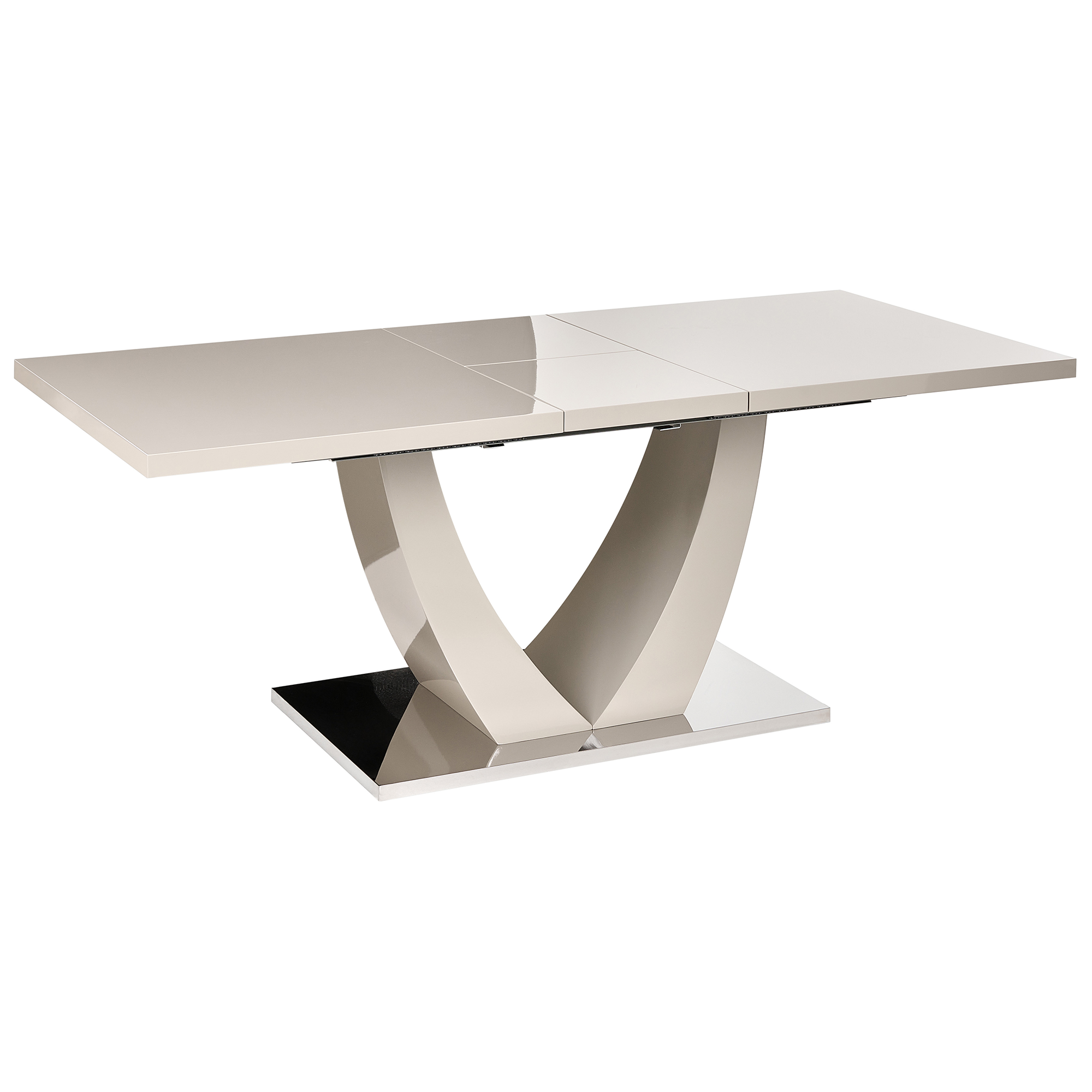Spisebord med udtræk MERRAN Lys Beige 160/200 cm 90 cm