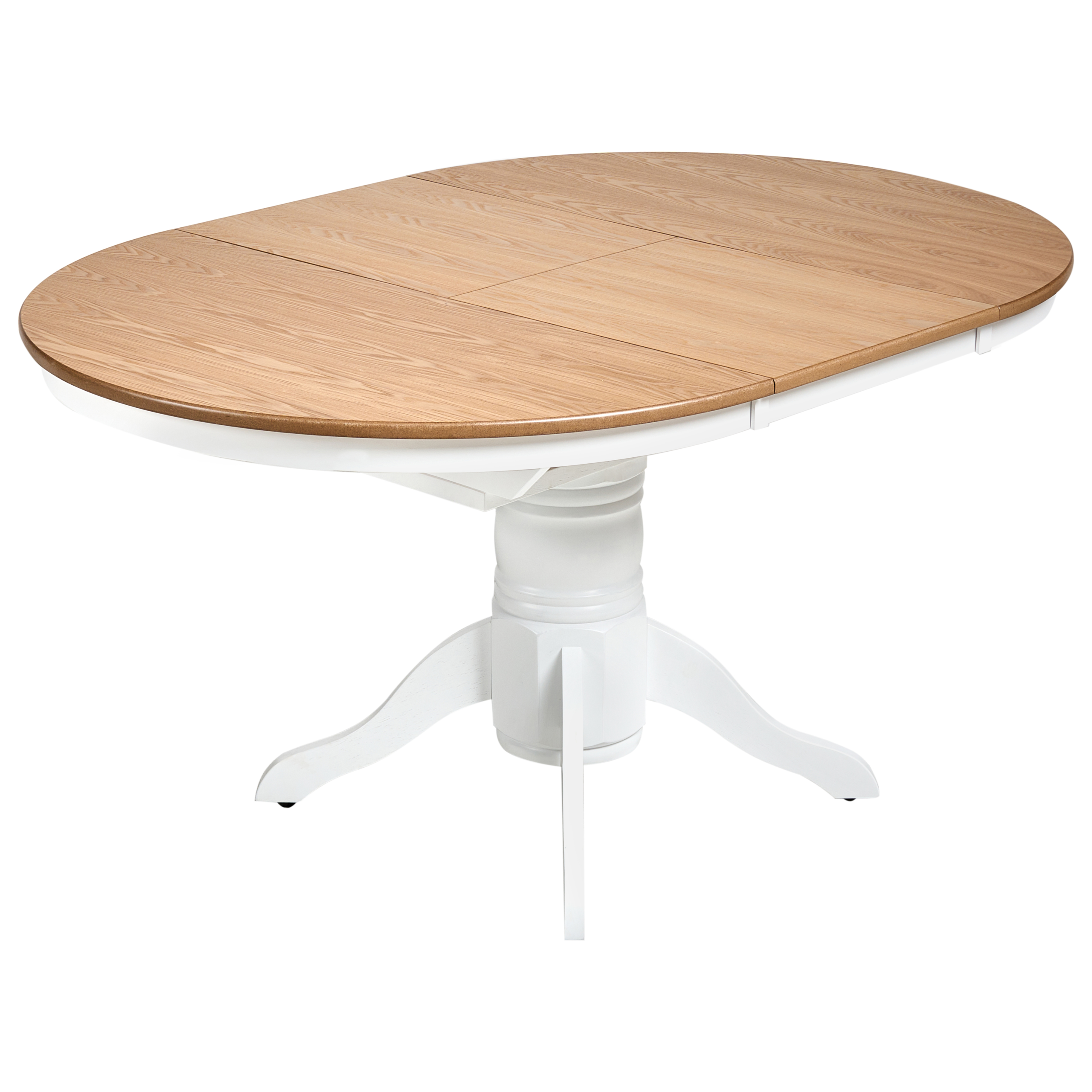 Spisebord med udtræk AKRON Lys ask 106/150 cm 106 cm Træ