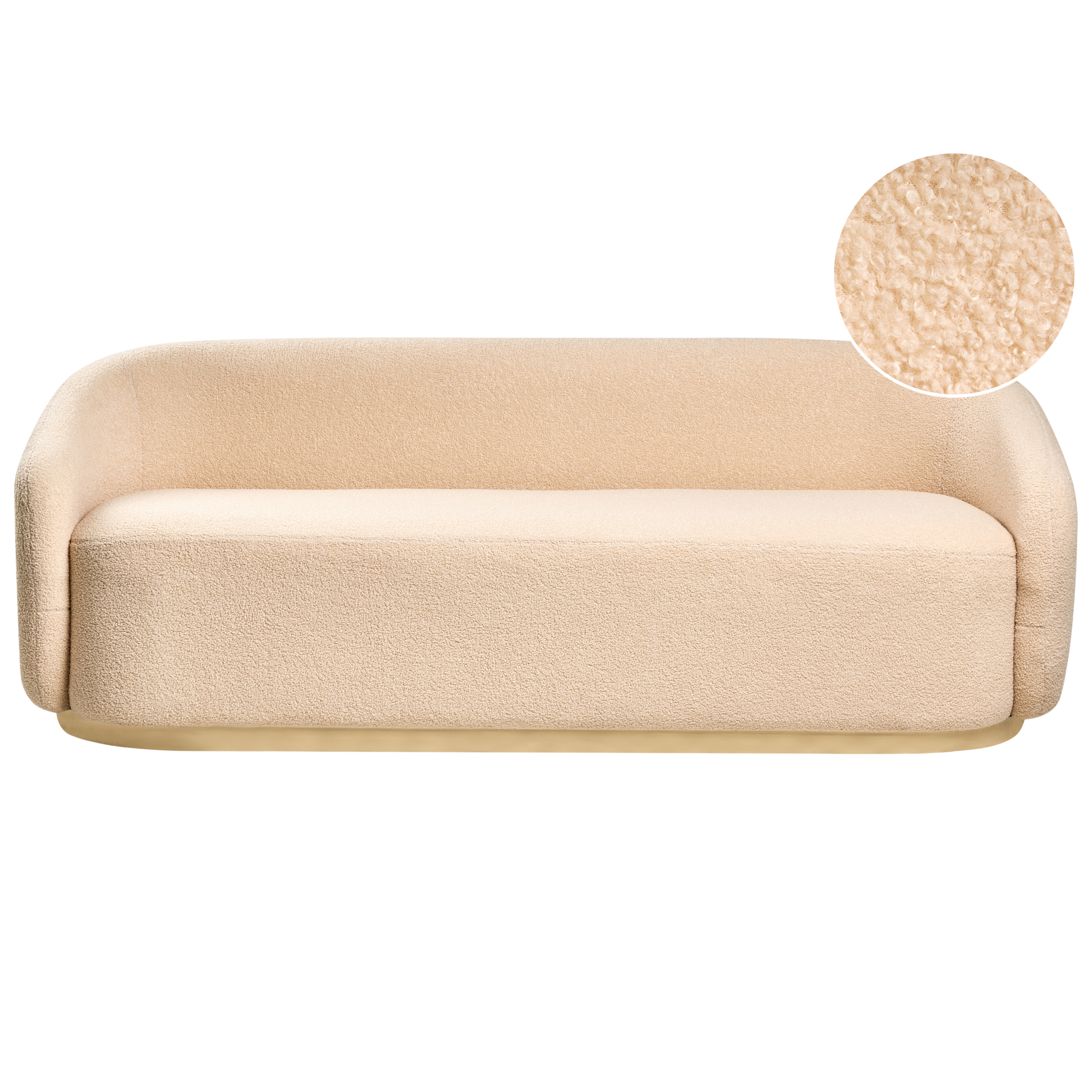 Sofa 2 personers SIPO Boucle Beige