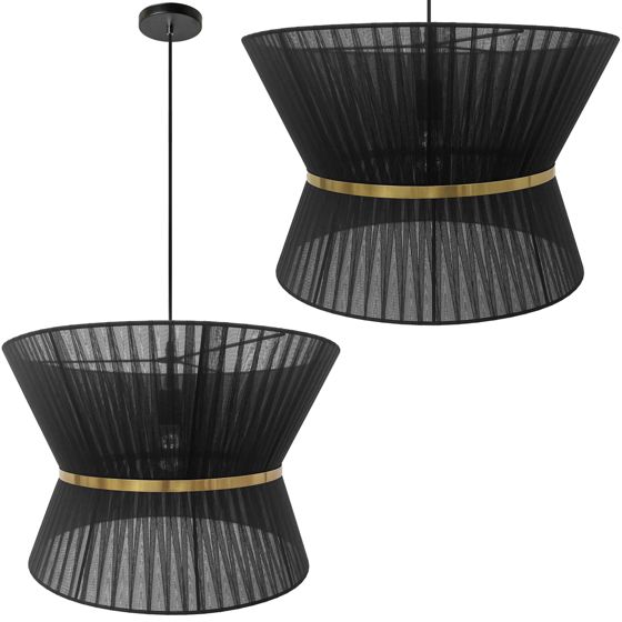 TOOLIGHT hængende loftlampe APP1503-1CP Sort 50x50,5x32,5cm