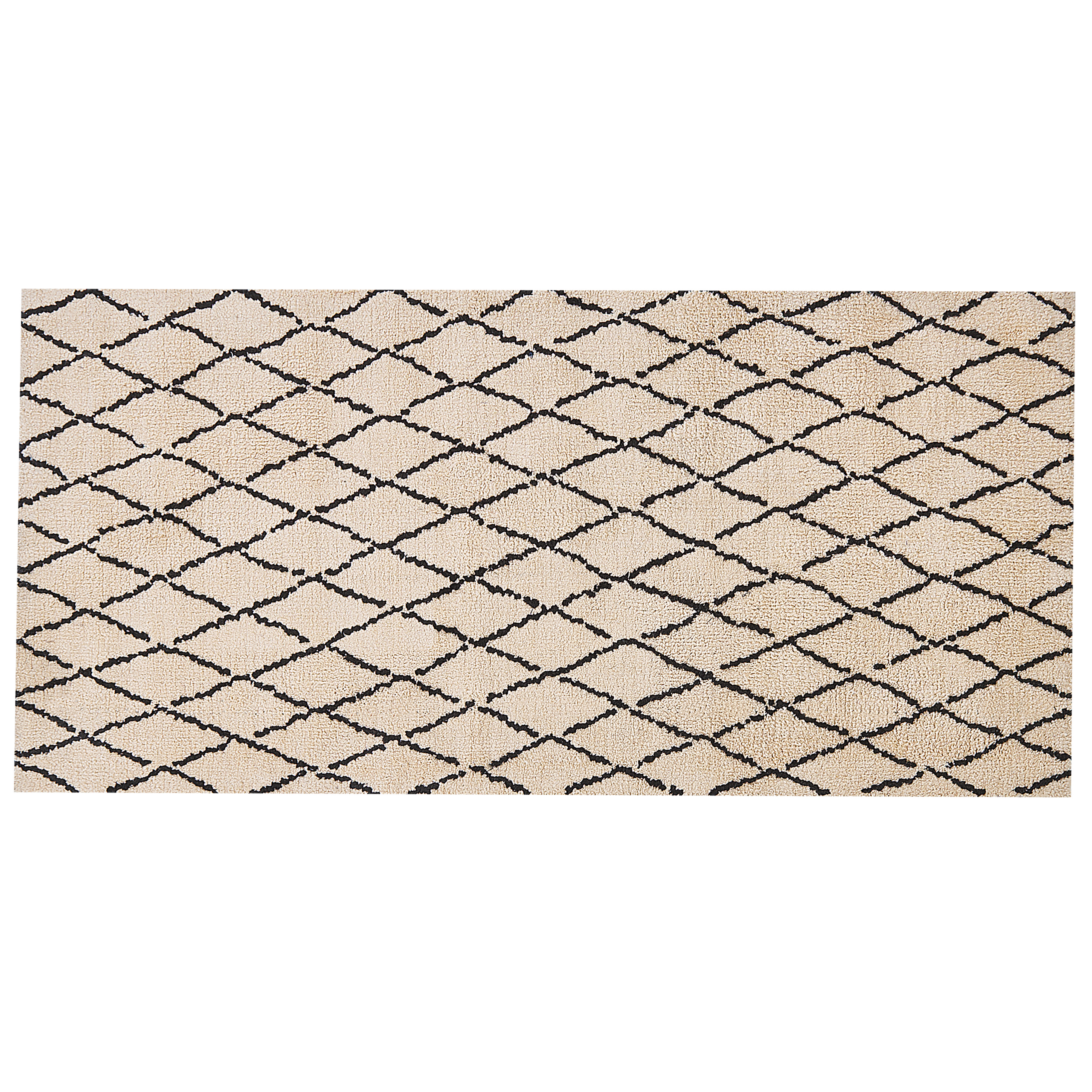 Gulvtæppe MIDYAT Beige 80 x 150 cm