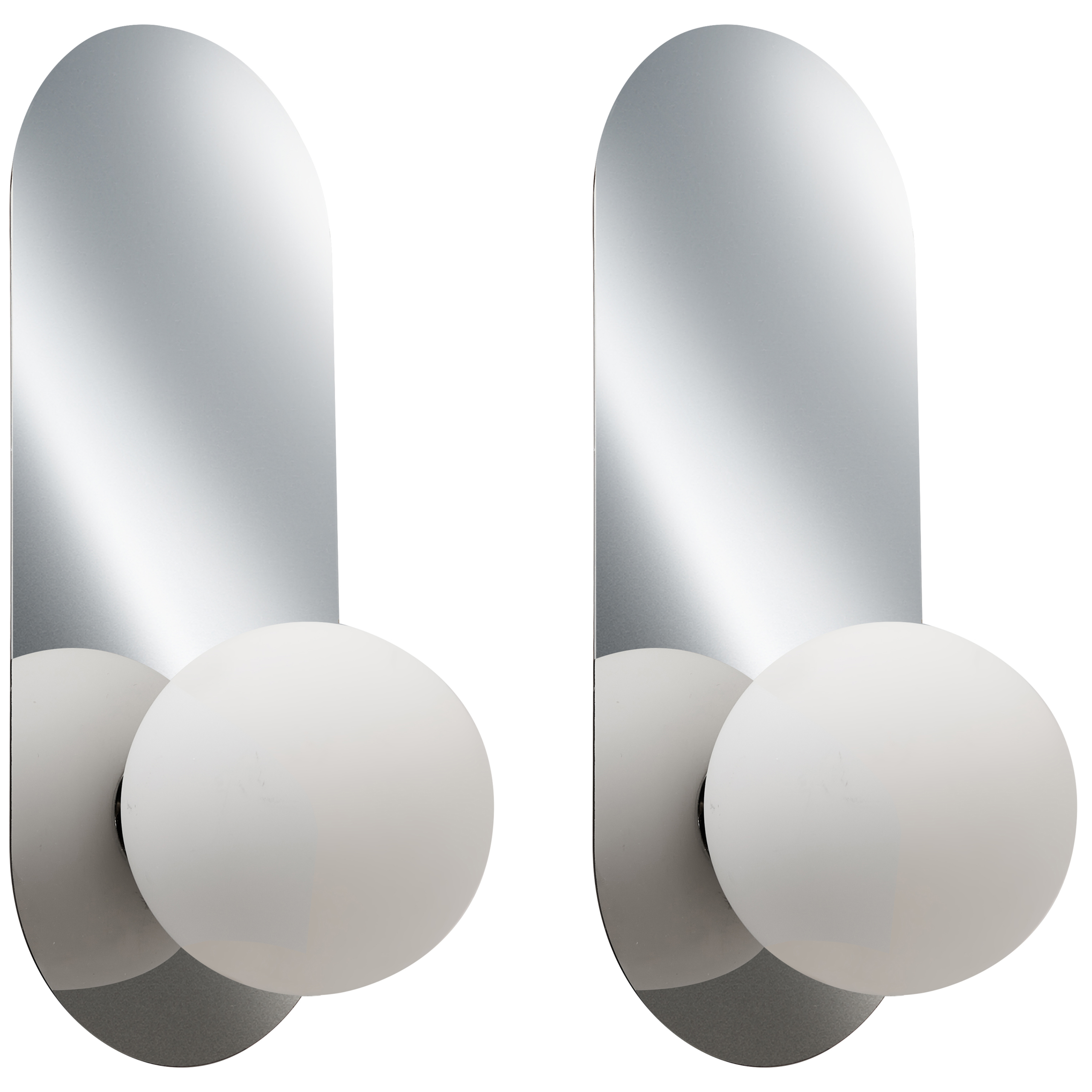 Sæt af 2 væglamper LEISI Sølv