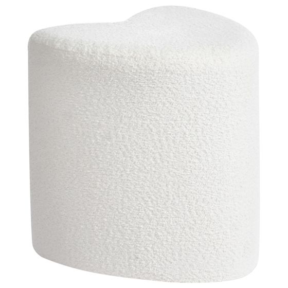 Puf SCOTIA Chenille Cremehvid