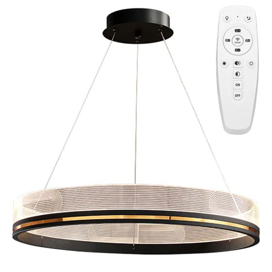 TOOLIGHT hængende loftlampe APP1192-CP 60CM LED Sort 60x60x73cm