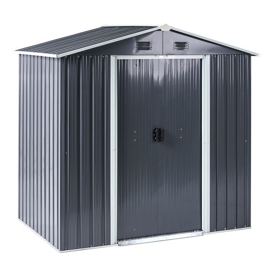 Redskabsskur CIRELLA 194 cm 118 cm Metal Grafit