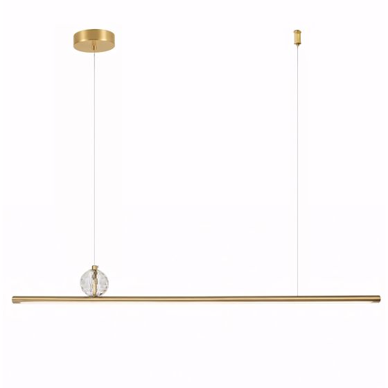 TOOLIGHT hængende loftlampe APP1778-CP LED Børstet guld 90x2x10cm