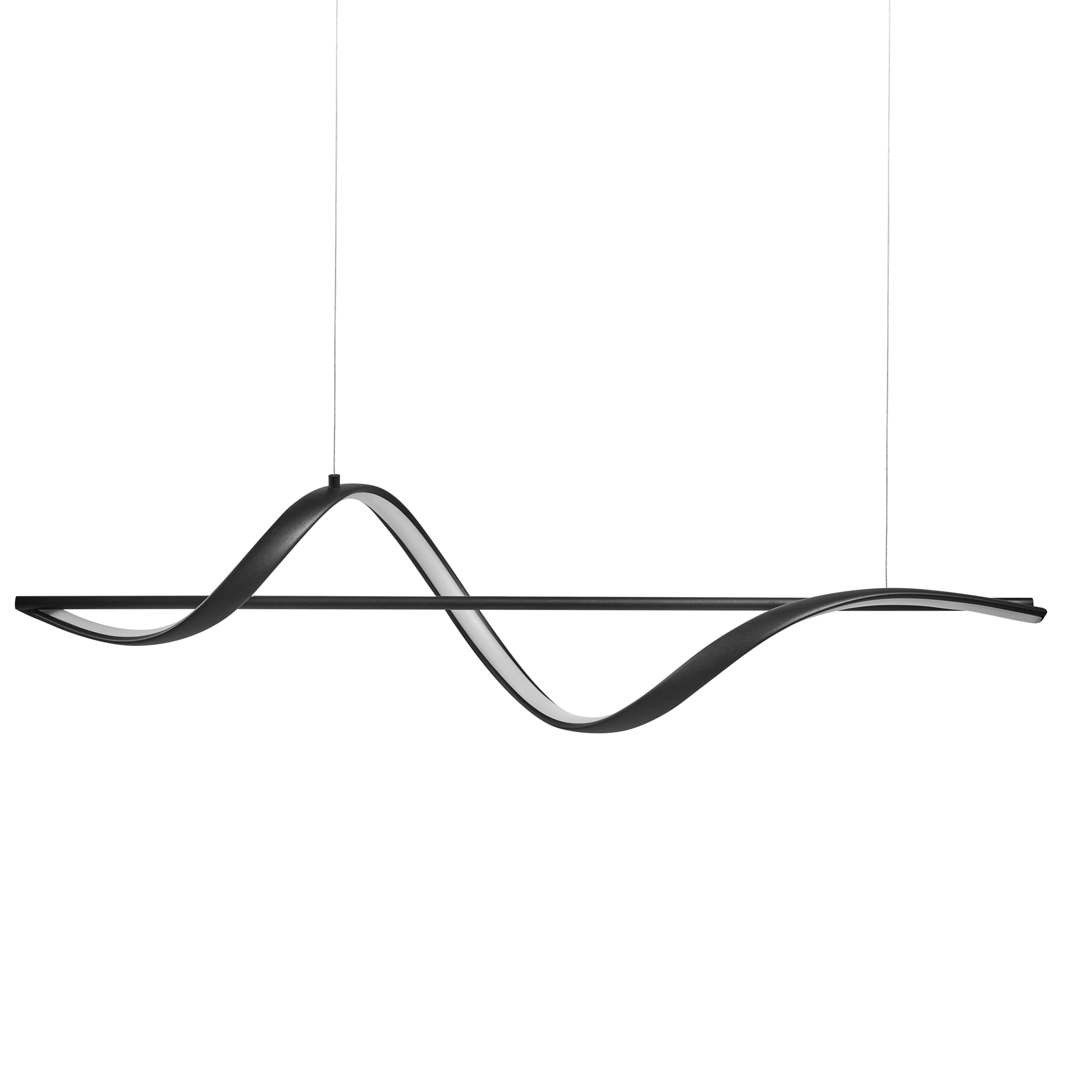 LED-pendel lampe KHUTTI Med fjernbetjening Med dæmpning Metal Sort