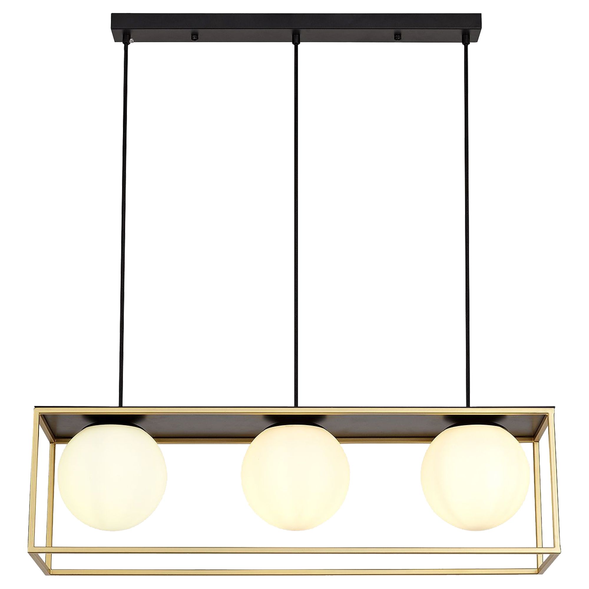 TOOLIGHT hængende loftlampe APP1164-3CP Guld/Hvid 29x29x15,5cm