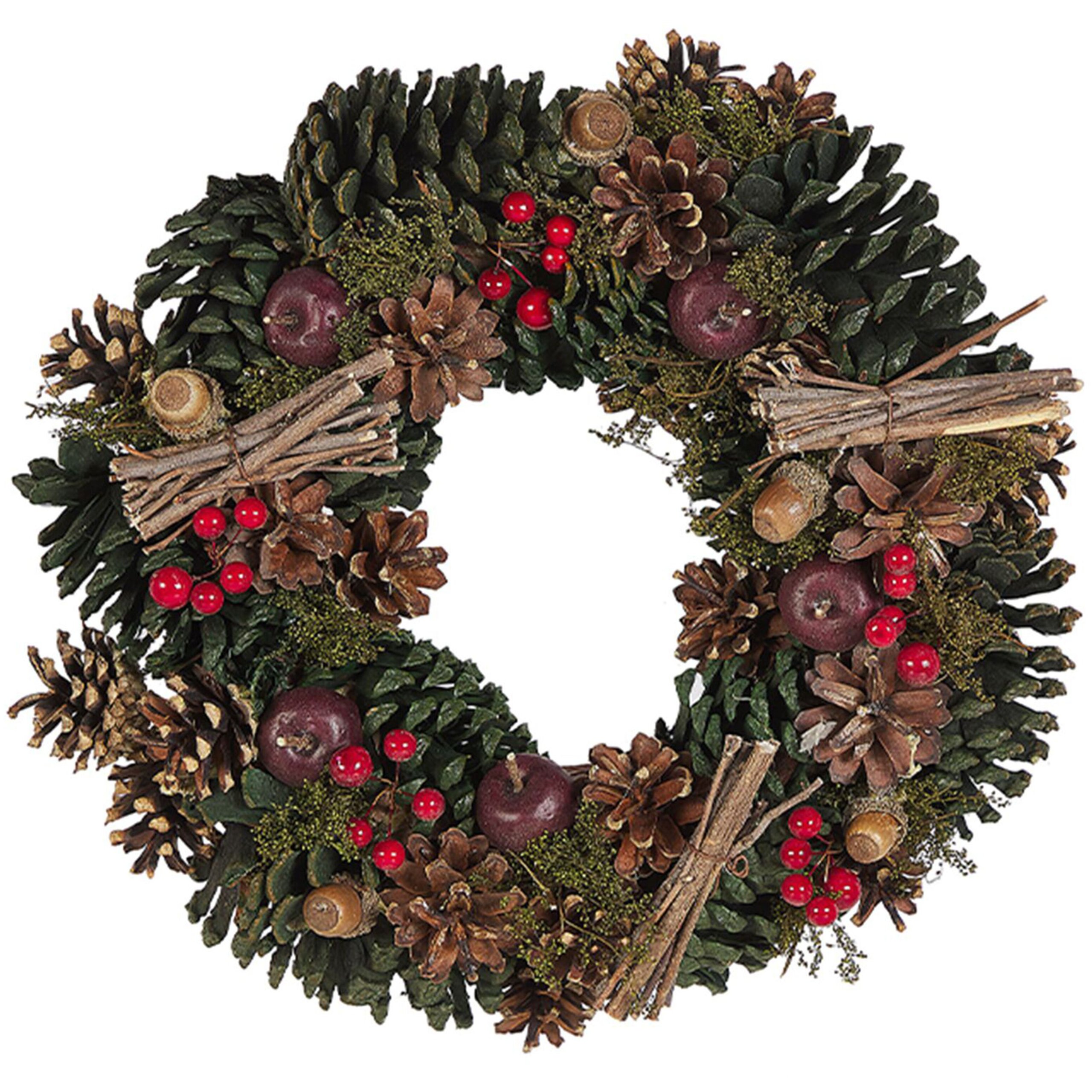 Julekrans NURMES 35 cm Grøn