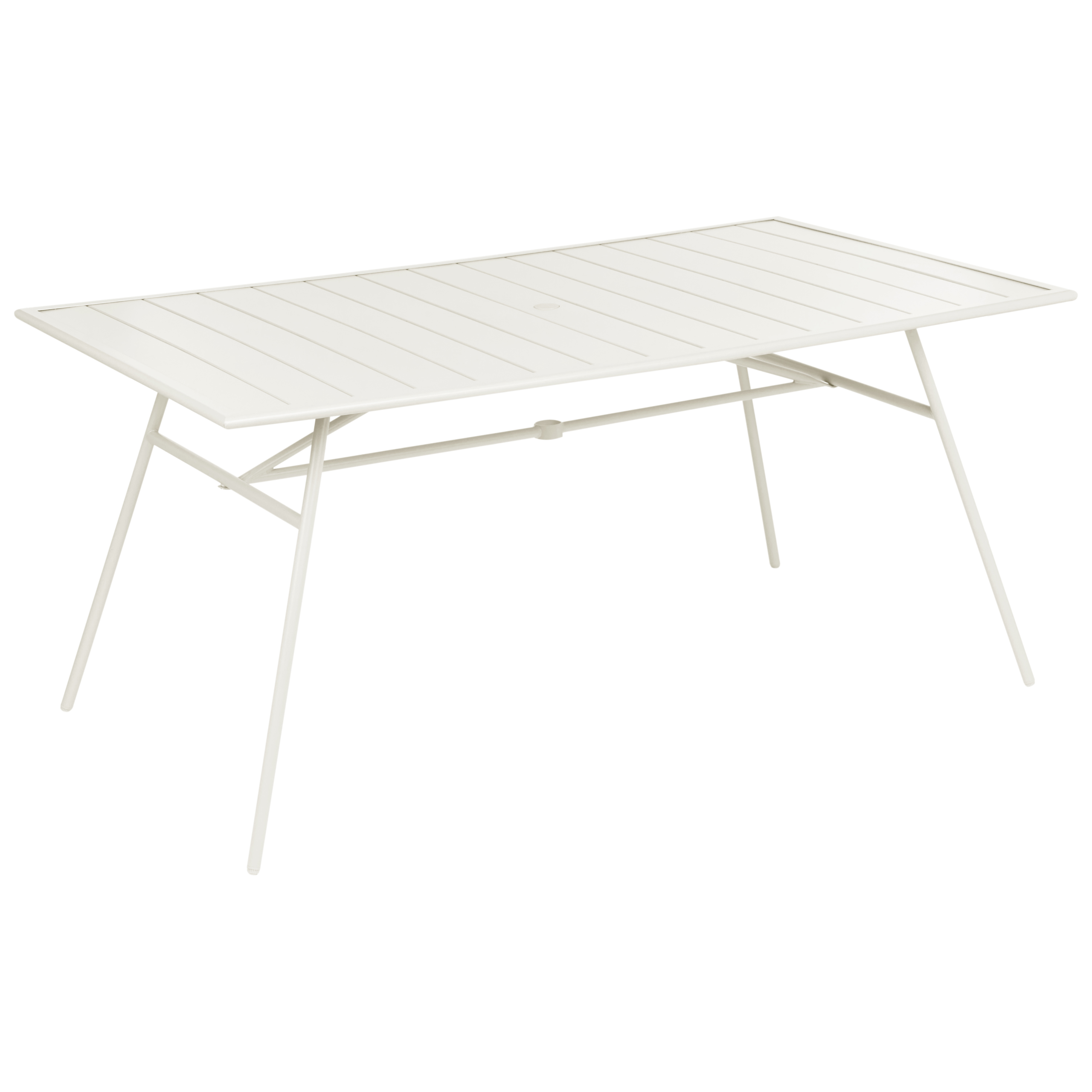 Havebord TERENZO 160 cm 90 cm Metal Lys Beige