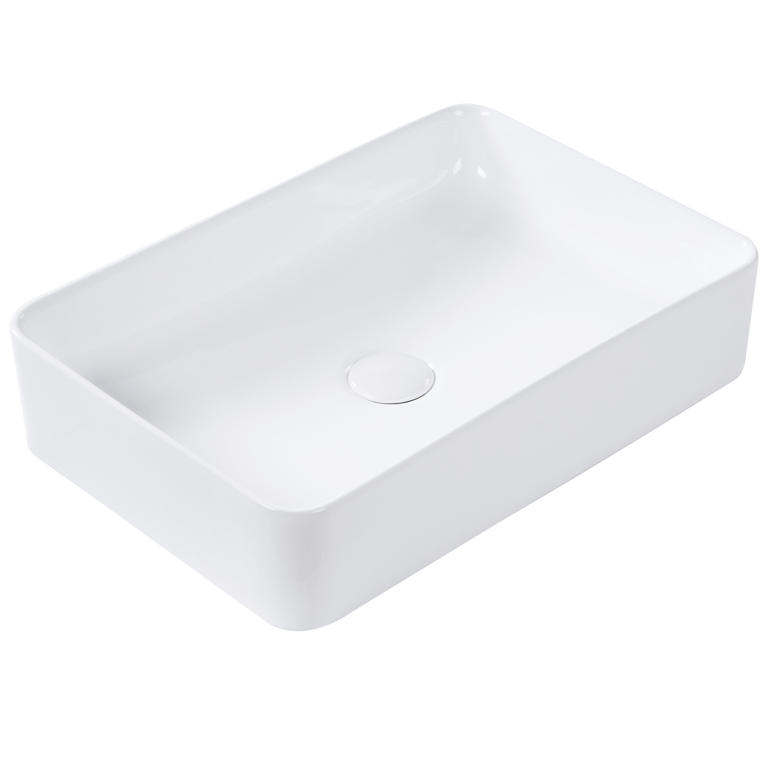 Vask til bordplade CHIVANA 51 x 34 cm Keramik Hvid