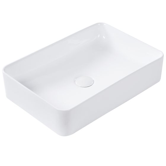 Vask til bordplade CHIVANA 51 x 34 cm Keramik Hvid