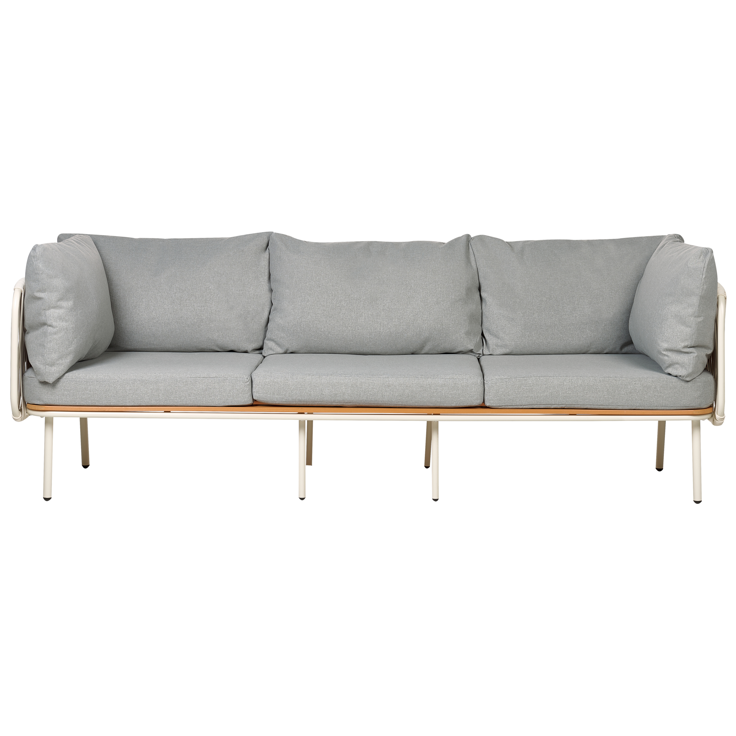 Havesofa 3 personers SENISE Metal Grå