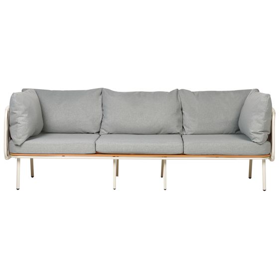 Havesofa 3 personers SENISE Metal Grå