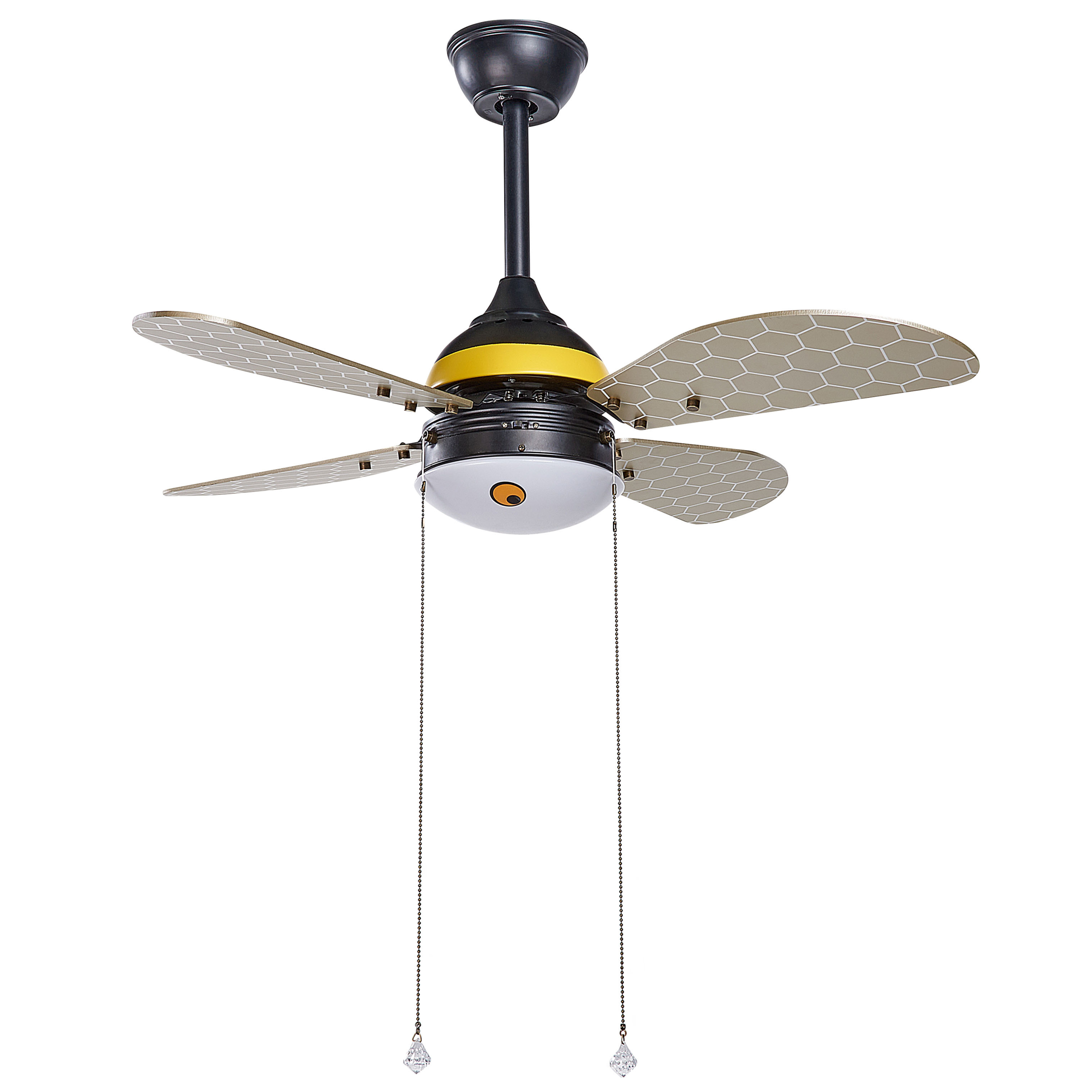 Ventilator med lys DOLORES LED Gul