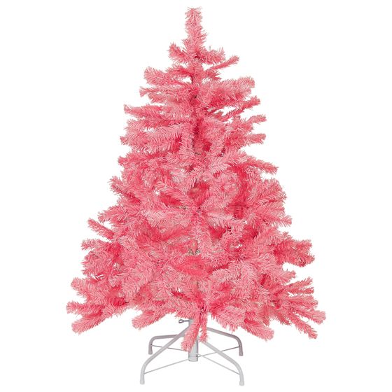 Kunstigt juletræ FARNHAM 120 cm Lyserød