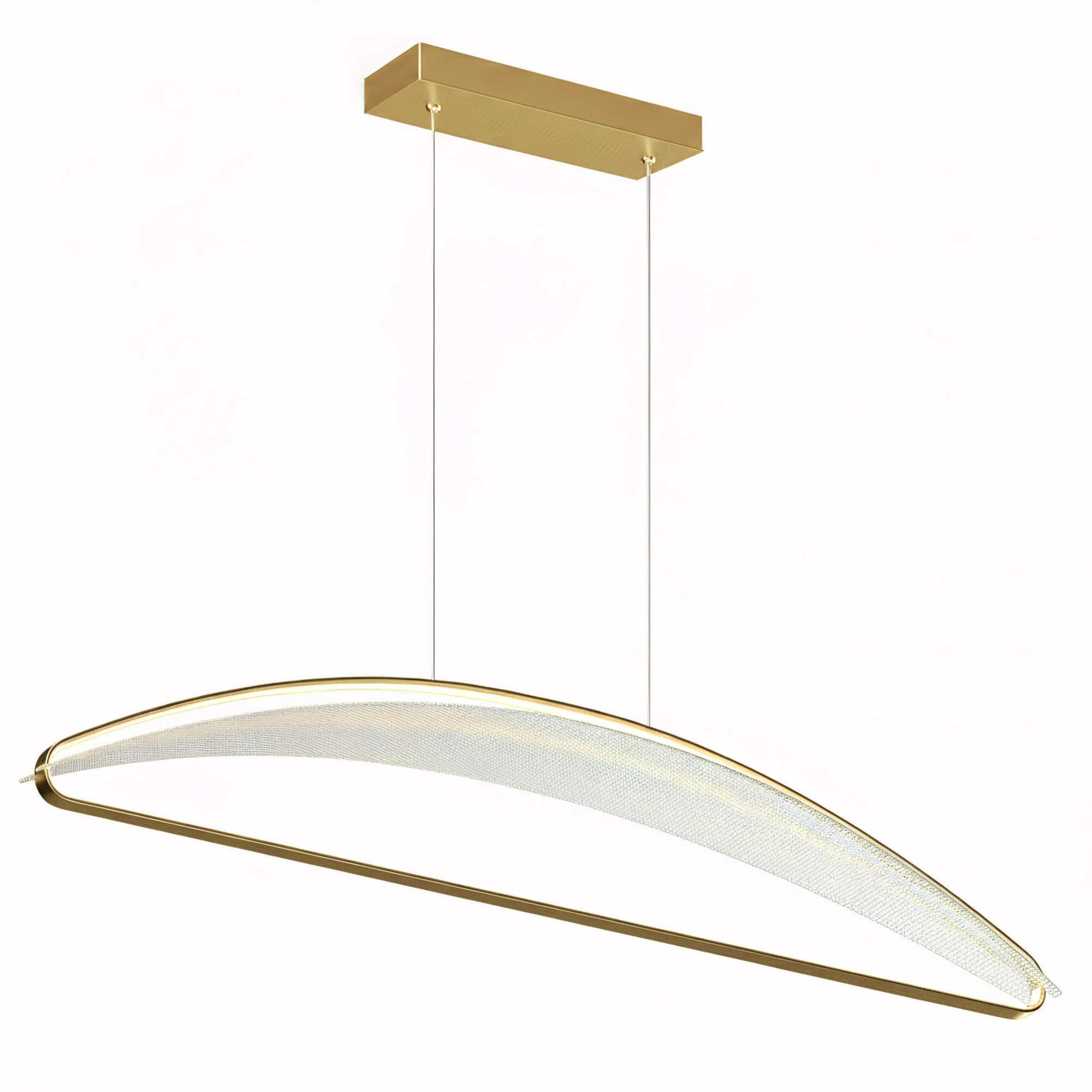 TOOLIGHT hængende loftlampe G124-CP LED Gylden 100x25x125cm