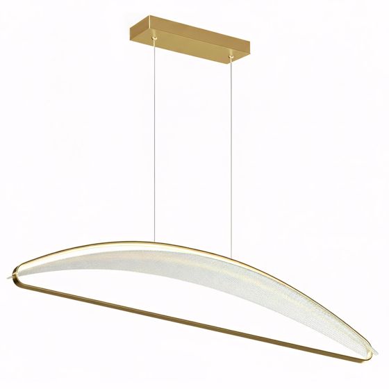 TOOLIGHT hængende loftlampe G124-CP LED Gylden 100x25x125cm