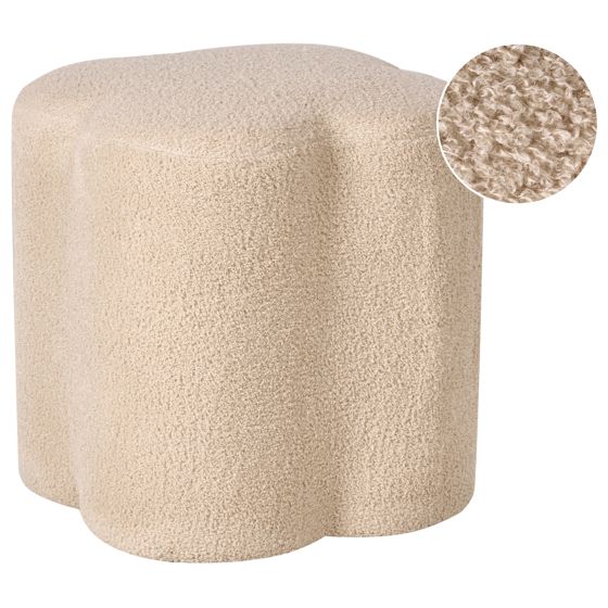 Puf MANCOS Boucle Beige