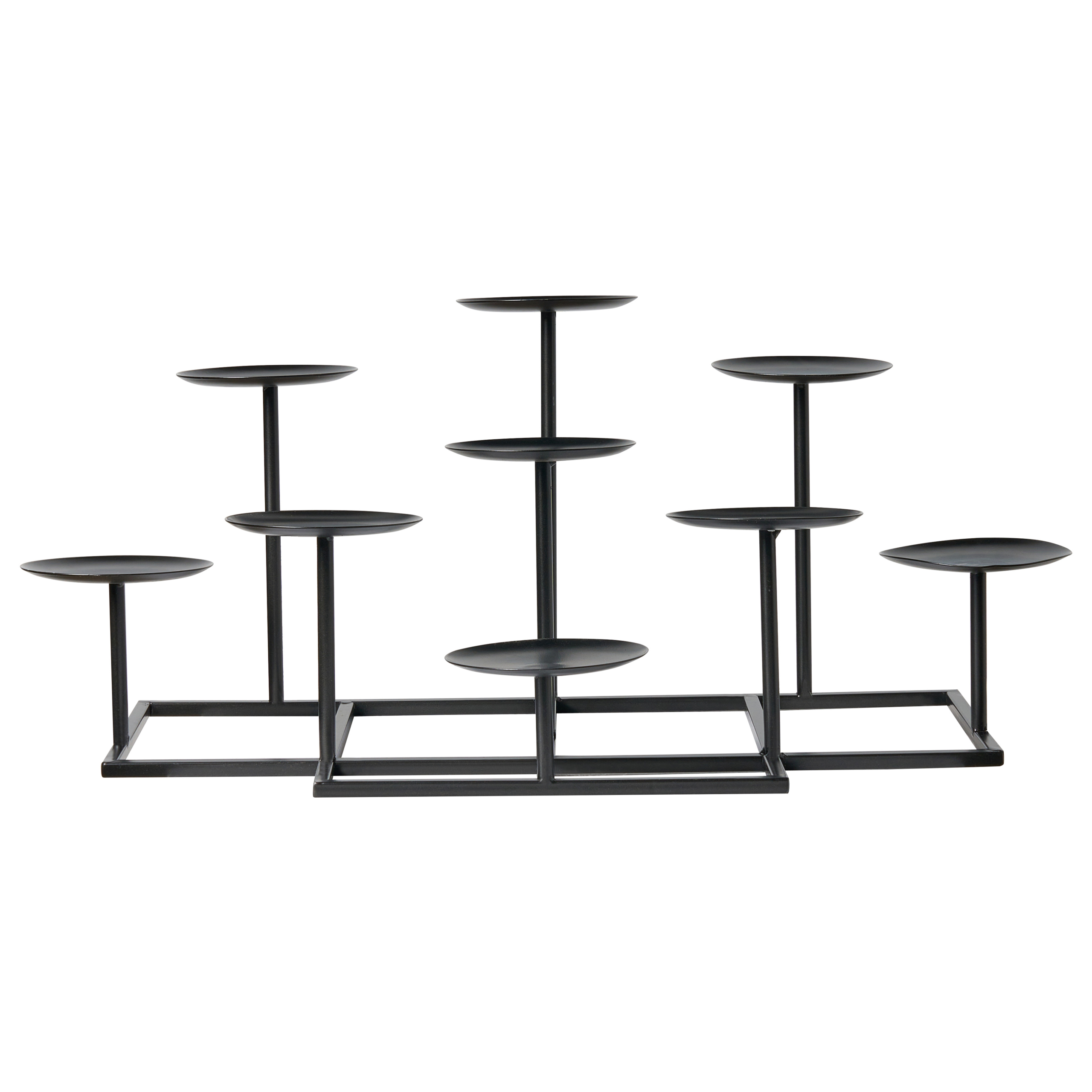 Lysestage LAMEGO 23 cm Metal Sort