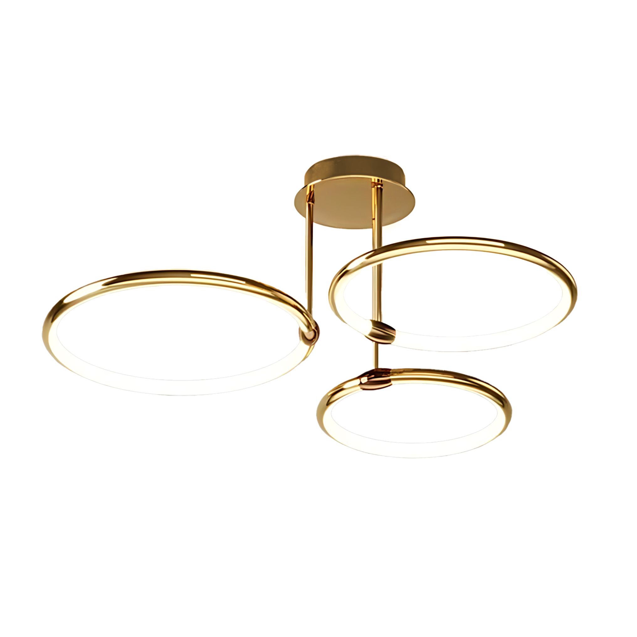Toolight Loftslampe G122-3C LED Guld 55x55x65cm