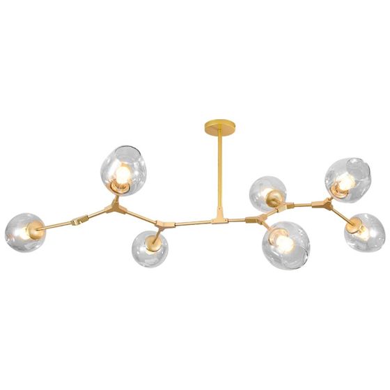 TOOLIGHT hængende loftlampe APP507-7C Guld 130x130x60cm