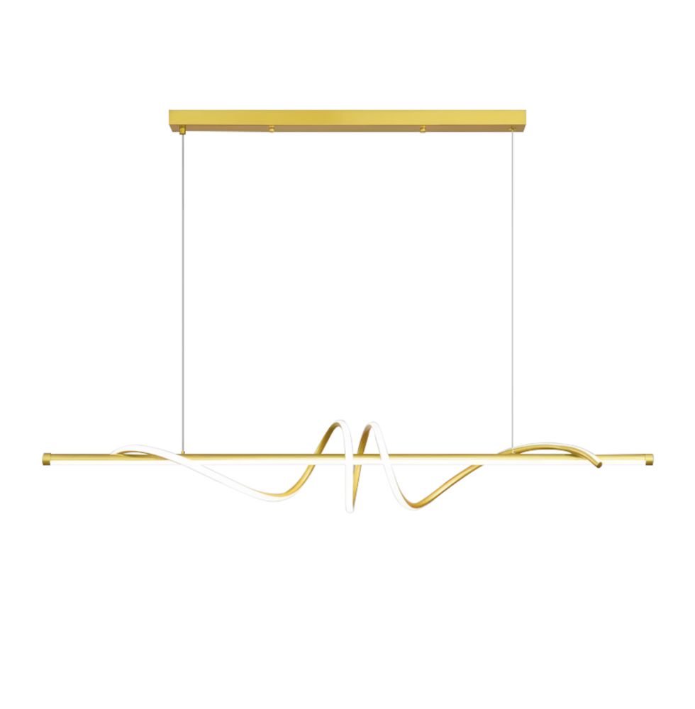 TOOLIGHT hængende loftlampe LHJ024-CP 120cm LED Guld 120x20x20cm