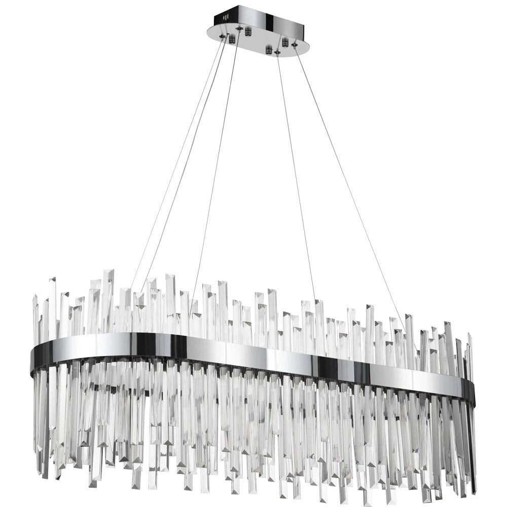 TOOLIGHT hængende loftlampe APP1514-CP80 Krom 80x35x95cm