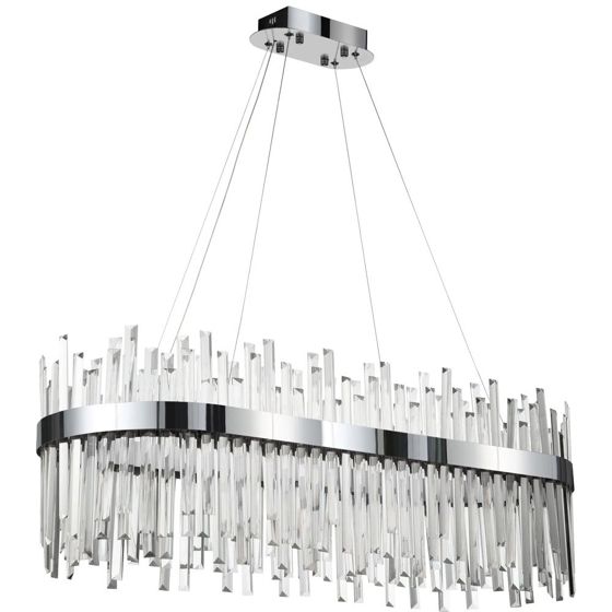 TOOLIGHT hængende loftlampe APP1514-CP80 Krom 80x35x95cm