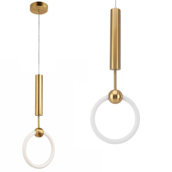 TOOLIGHT hængende loftlampe LHJ059-1CP LED Børstet guld 25x55x4cm
