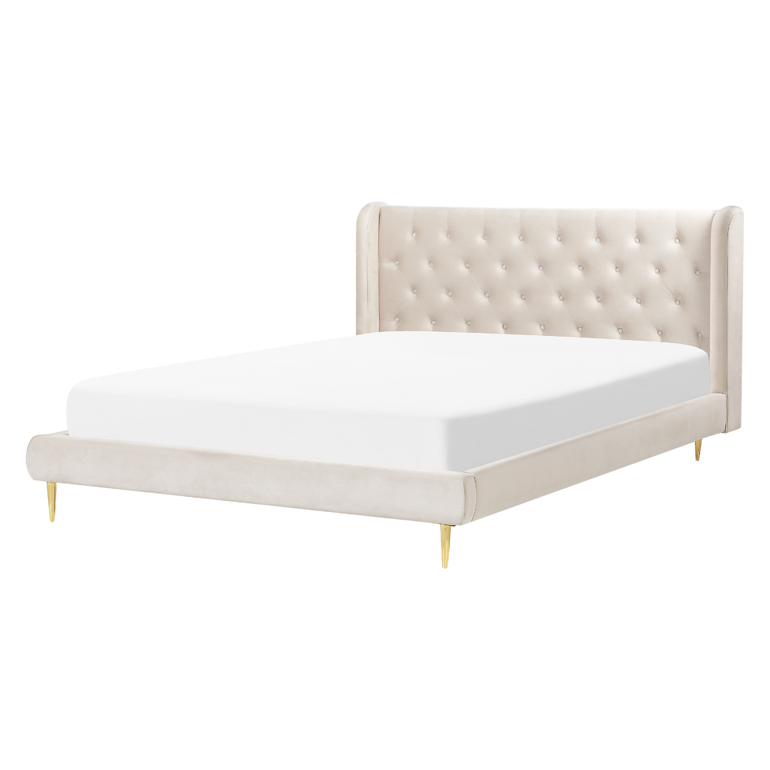 Seng Velour FORBACH 160 x 200 cm Beige