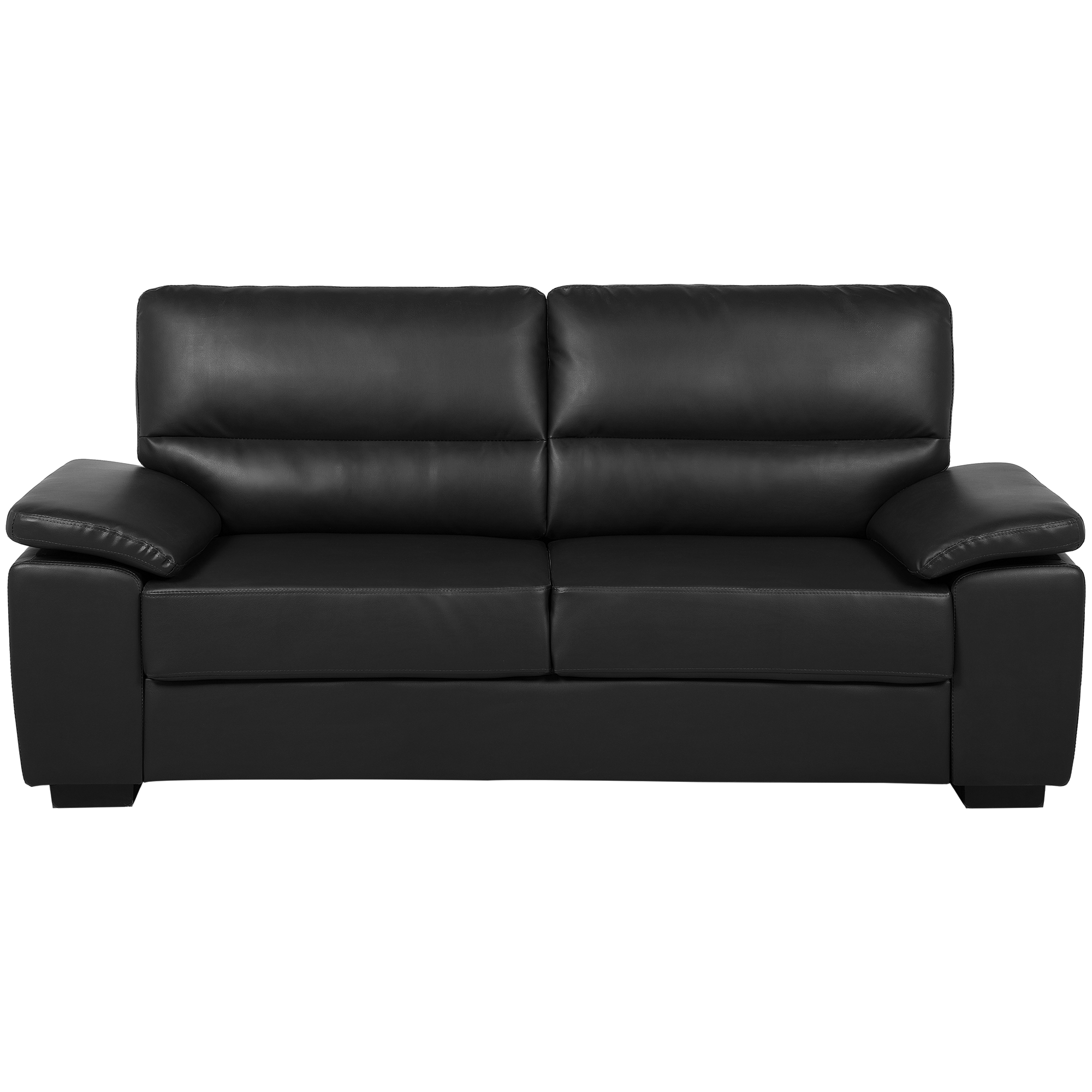 Sofa 3 personers VOGAR Kunstlæder Sort