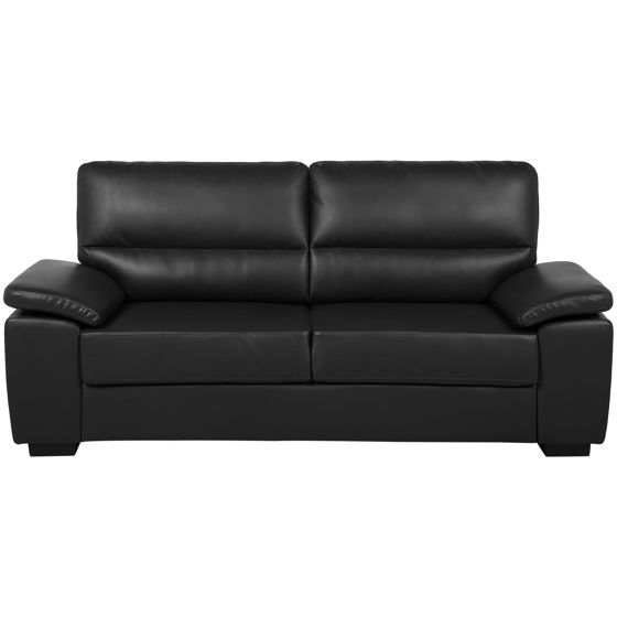 Sofa 3 personers VOGAR Kunstlæder Sort
