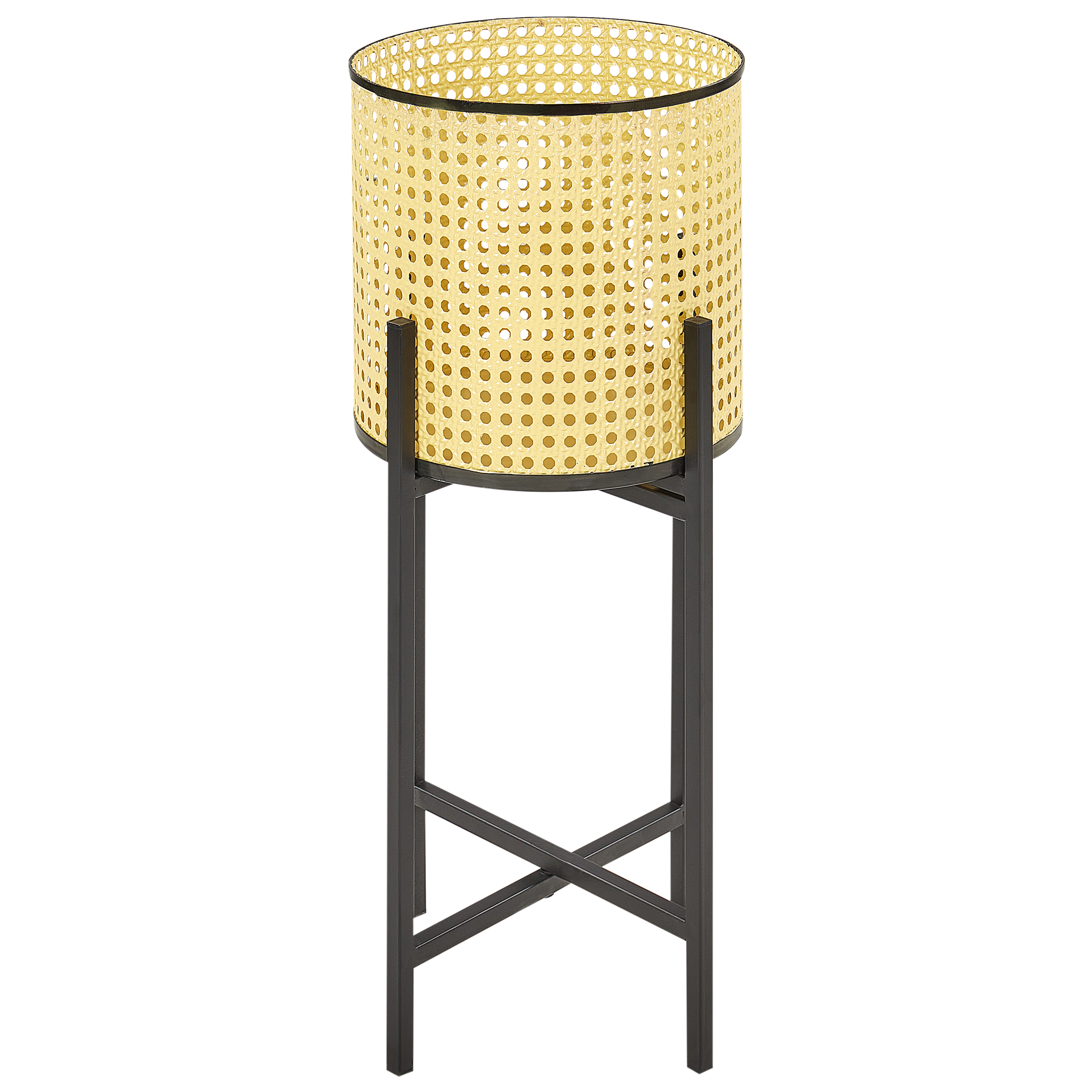 Forhøjet plantekrukke FALLOPIA 25 cm Metal Beige