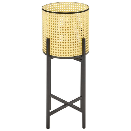 Forhøjet plantekrukke FALLOPIA 25 cm Metal Beige