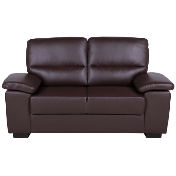 Sofa 2 personers VOGAR Kunstlæder Mørkebrun