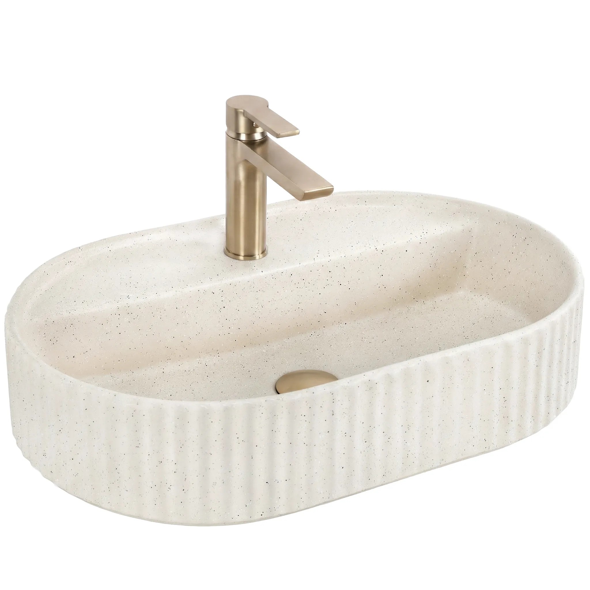 REA bordmonteret håndvask Marcela 60 Vanilla Beige, 60x36,5x13,5cm