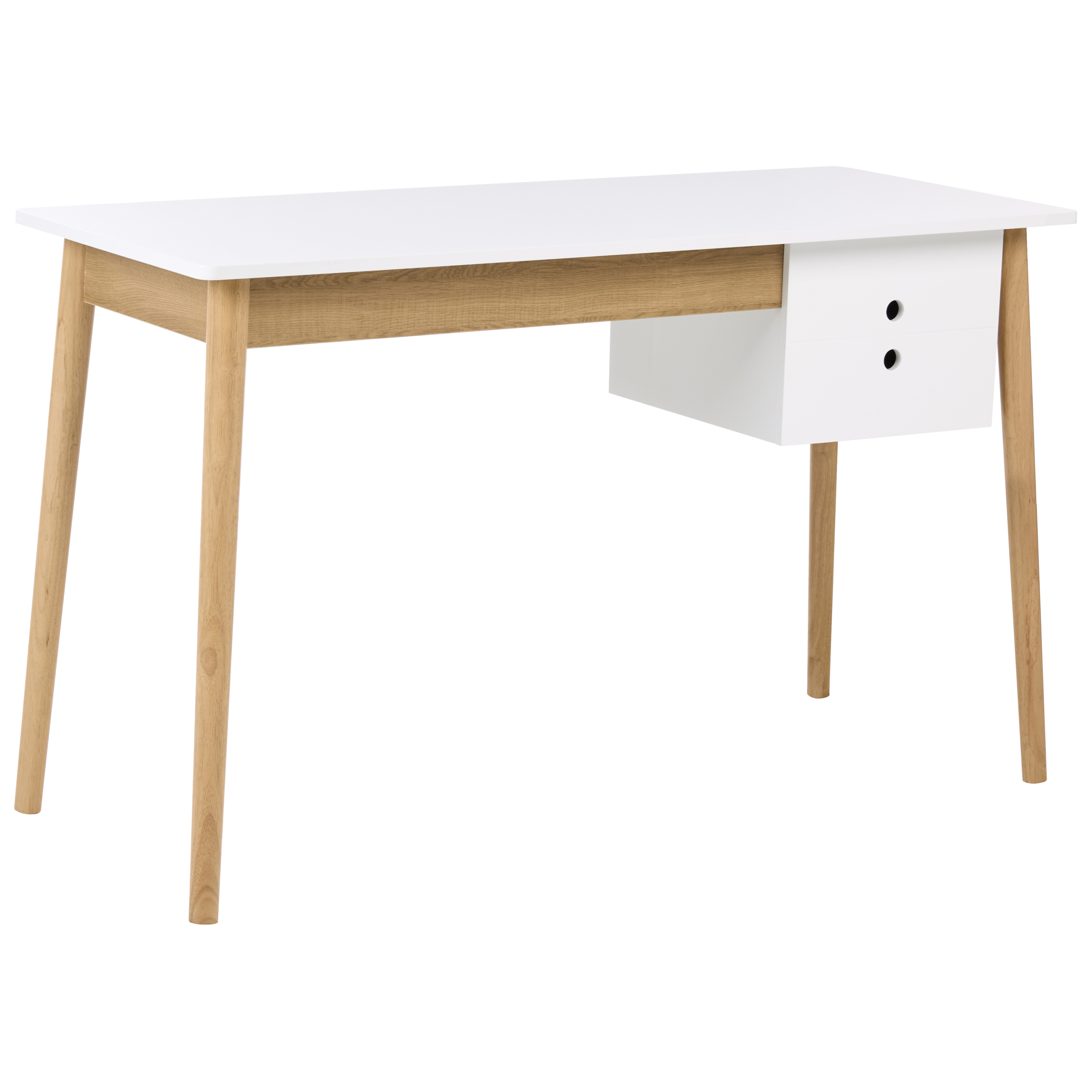 Skrivebord FENESTRA 120 cm 50 cm Lysebrun/hvid