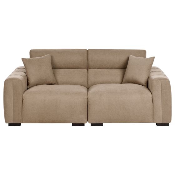 Sofa 3 personers FAUSKAN Brun
