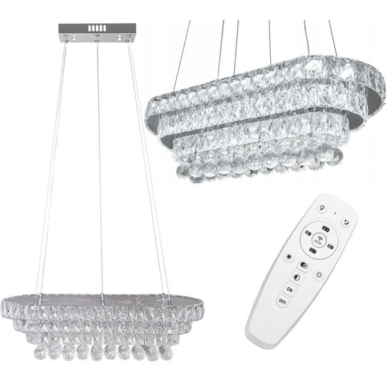 TOOLIGHT hængende loftlampe APP417-CP LED Gennemsigtig 21,5x64x21,5cm