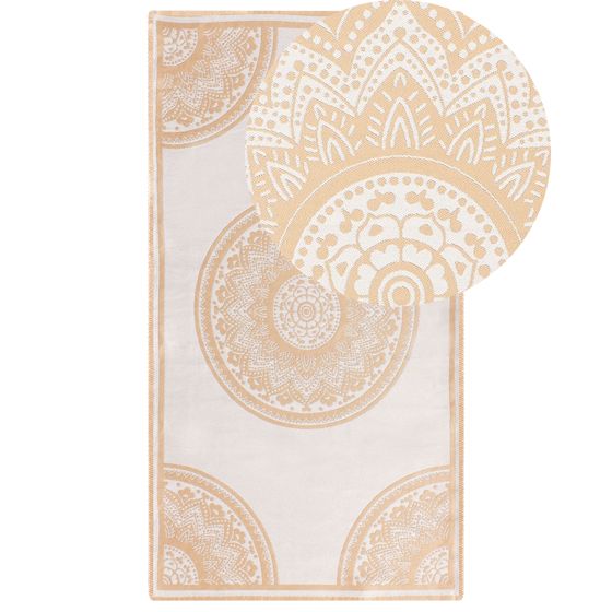 Udendørstæppe HUBLI Beige 80 x 150 cm
