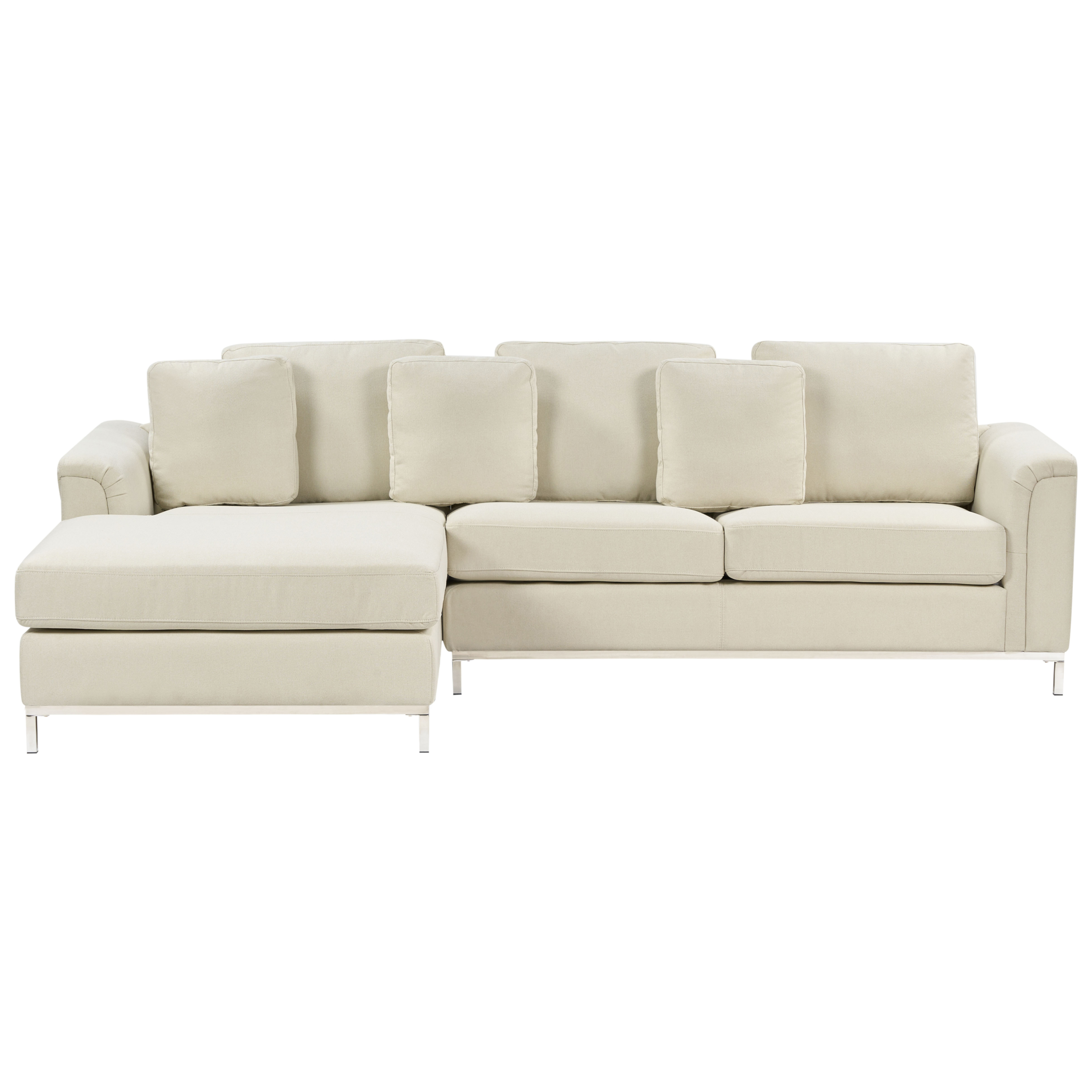 Hjørnesofa 4 personers OSLO Beige Højrevendt